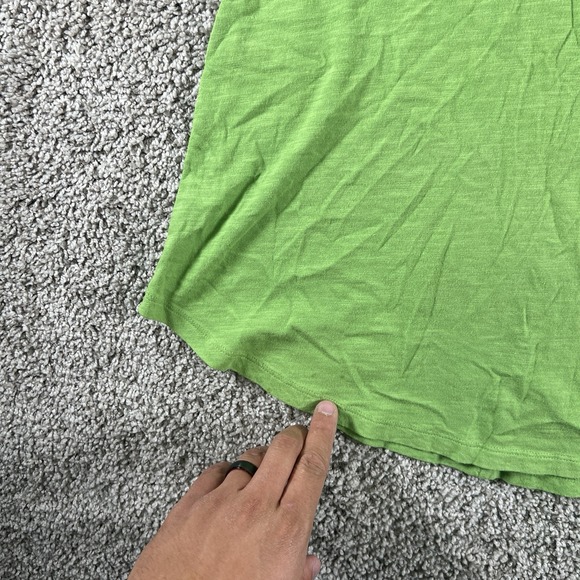 Eileen Fisher Shirt Womens‎ Petite XXS Green Organic Cotton Slub Crewneck Tee - Picture 7 of 11